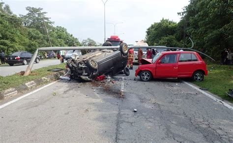 VIDEO Pemandu Myvi Maut Kereta Terbabas Rempuh Kelisa Kosmo Digital