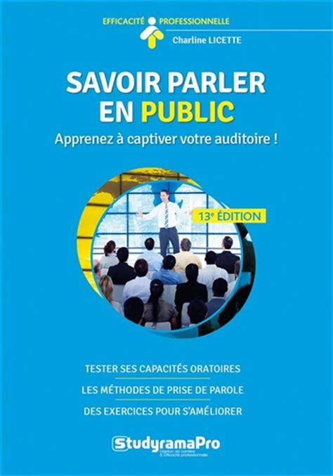 Savoir parler en public 14e édition Distribution Prologue