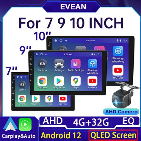 QLED 4G 32G Android Car Player Apple Carplay Android Auto 2din 7 9