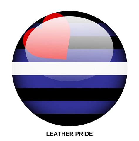 Leather Pride Flag Button On White Background 46467725 Vector Art At