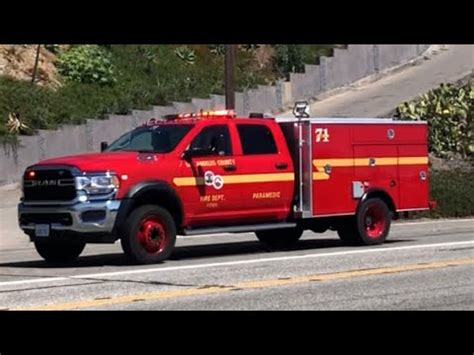 HORN LACoFD NEW Squad 71 Responding YouTube