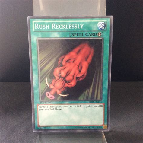 Rush Recklessly BP02 EN133 Mosaic Rare 1st Edition English