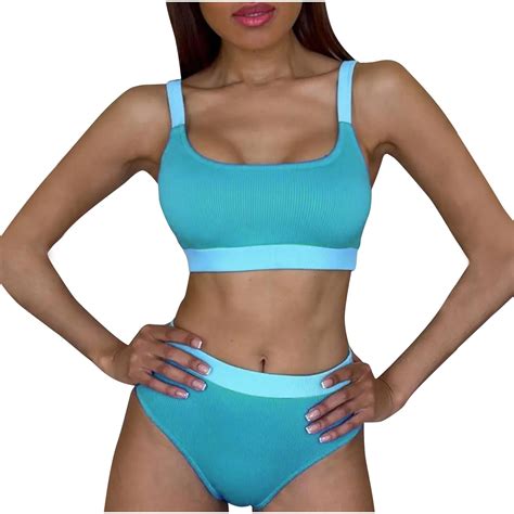 Amzcrzy Women S High Waisted Bikini Set Cute Bikinis For Teen Girl