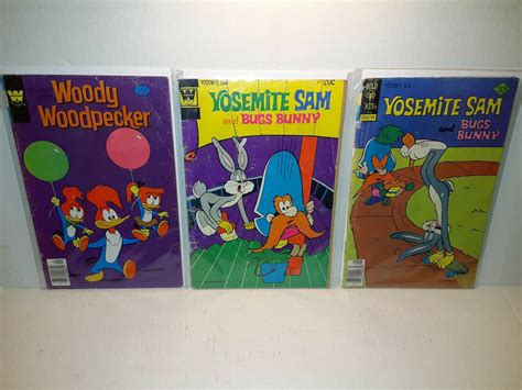 Yosemite SAM And Bugs Bunny 2 Comics Woody Woodpecker Free Shipping