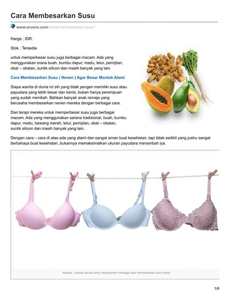 cara membesarkan payudara dengan cepat