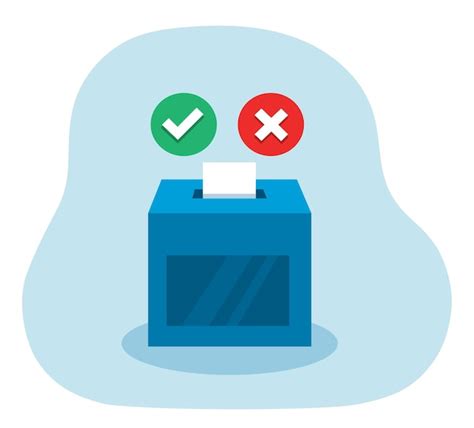 Premium Vector Ballot Box Isolated Vector Illustration