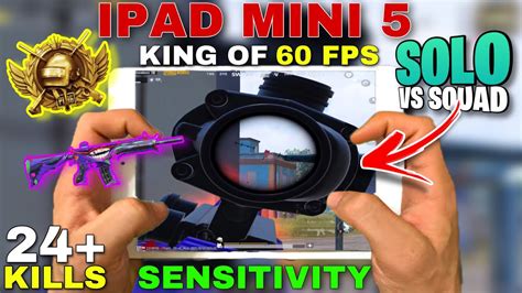 Ipad Mini 5 🔥 New Updated Controls Sensitivity 😱 4 Fingers Full