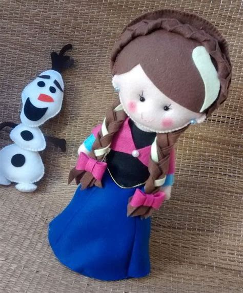 Frozen Anna Elsa E Olaf Em Feltro Petit Pi Feltros Elo Anna