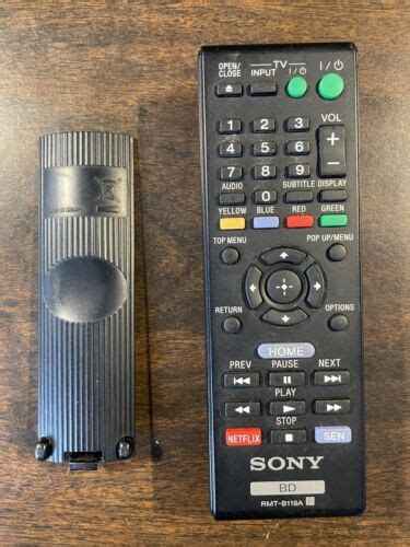 Genuine Original Sony Rmt B A Bd Remote Control For Blu Ray Disc Dvd