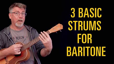 Baritone Ukulele 3 Basic Strum Patterns - YouTube