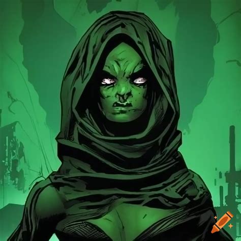 Dark Green Sci Fi Comic Book On Craiyon