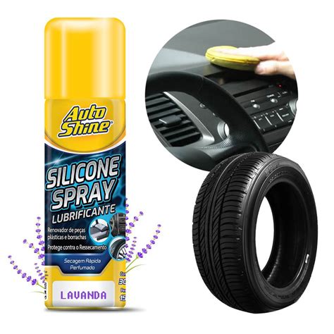 Silicone Spray Perfumado Ml Automotivo Carro Brilho Em Painel