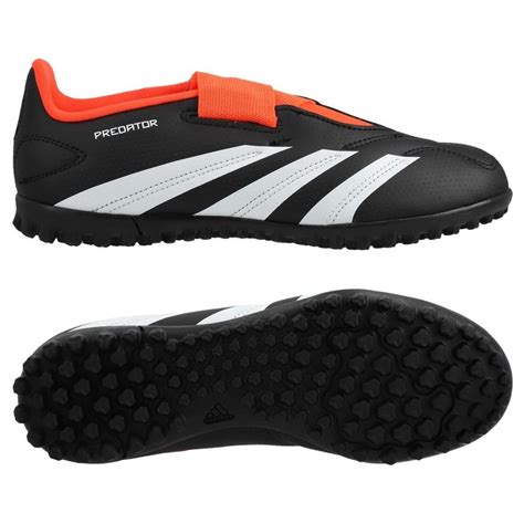 Adidas Predator Club Velcro Tf Solar Energy Sort Hvit R D Barn