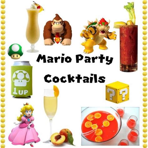 How To Throw A Mario Partyparty Mario Party Party Cocktails For