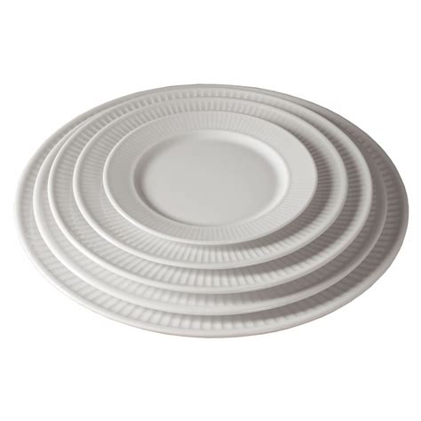 Assiette Plate Dessert Cm En Porcelaine Blanche Pliss De