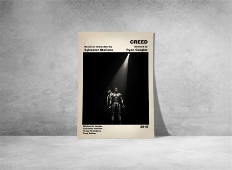 CREED POSTER Movie Poster Mid Century Modern Poster Minimalist Poster Printable Art Digital Art ...