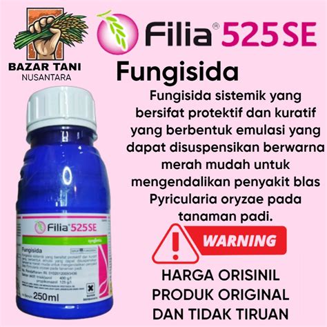 Jual Filia 525SE 250ml Obat Hawar Daun Dan Blast Fungisida Sistemik