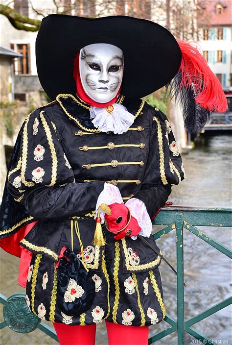 Agnès costumée au carnaval vénitien d Annecy le 28 février 2015