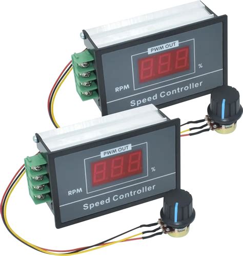 2Pcs DC 6 60V Motor Speed Controller 12V 24V 36V 48V 30A PWM Speed