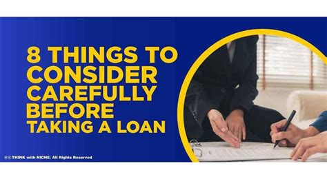 8 Things To Consider Carefully Before Taking A Loan