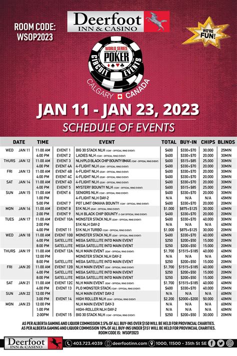 Wsop Schedule Twitter Ruby Sana