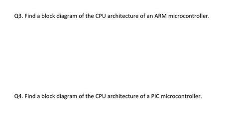 Solved Q3. Find a block diagram of the CPU architecture of | Chegg.com