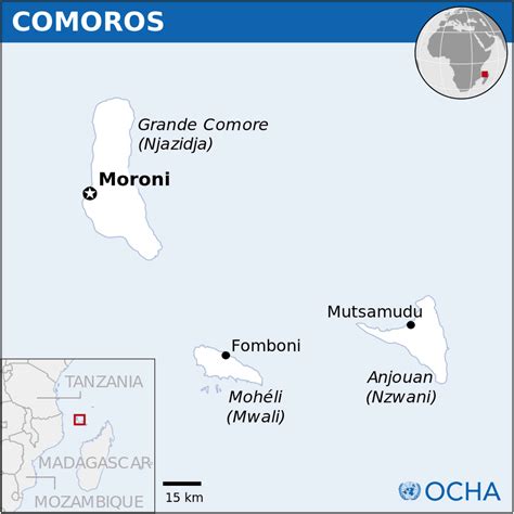 Comoros Map