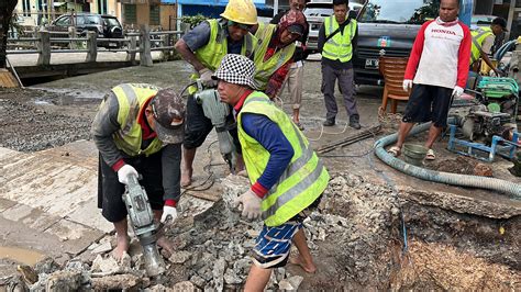 Pipa Pam Bandarmasih Bocor Distribusi Air Bersih Wilayah Banjarmasin