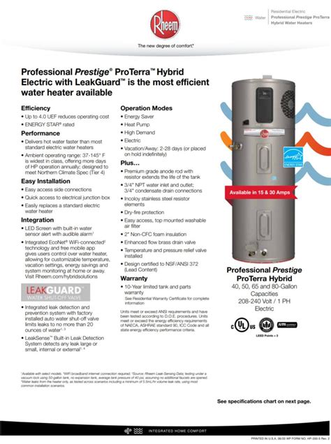 Rheem Proterra Hybrid Electric Water Heaters Hot Water Now