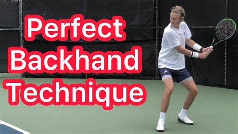 Sebastian Korda Two Handed Backhand Technique Perfect Tennis Backhand