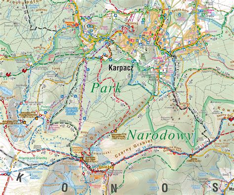 Karkonoski Park Narodowy Mapa Kieszonkowa