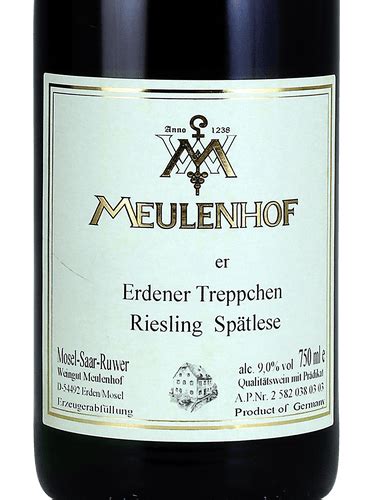 Meulenhof Erdener Treppchen Riesling Sp Tlese Vivino Us