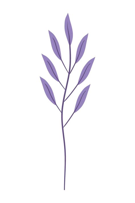 purple branches with leafs 10850572 Vector Art at Vecteezy