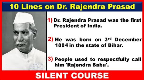 Lines On Dr Rajendra Prasad In English Few Lines On Dr Rajendra