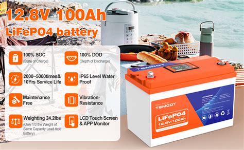 Amazon 12V 100AH Low Temp Cutoff LiFePO4 Lithium Battery With