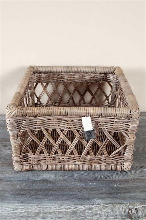 Rivi Ra Maison Rustic Rattan Basket Open Weave Mand Rattan Bol