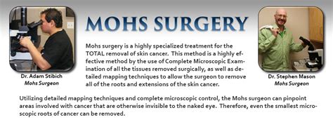 Mohs Surgery The Dermatology Clinic