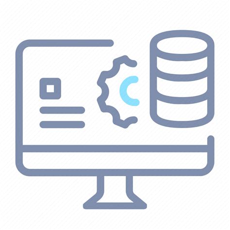 Data Database Desktop Optimization Processing Server Storage Icon