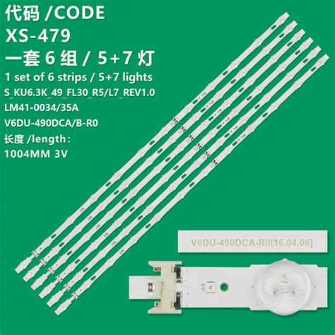 XS 479 New LCD TV Backlight Strip V6DU 490DCA R0 V6DU 490DCB R0 BN96