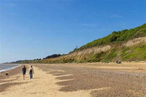 View of the Beach and Cliffs at Dunwich, Suffolk. UK Editorial Stock ...