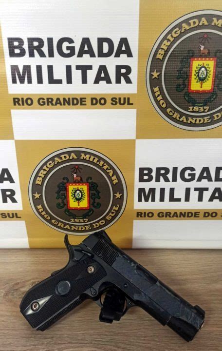 Brigada Militar De Nova Petr Polis Aborda Menor Simulacro De Arma