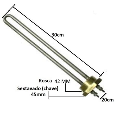 Resistencia Eletrica Aquecedor Solar Boiler W V