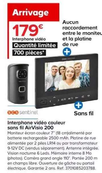 Promo Interphone Vidéo Scs Sentinel chez Castorama iCatalogue fr