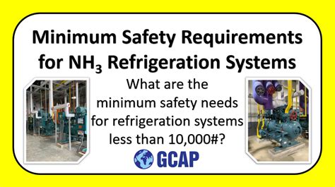 Minimum Safety Requirements For Ammonia Refrigeration Analysis