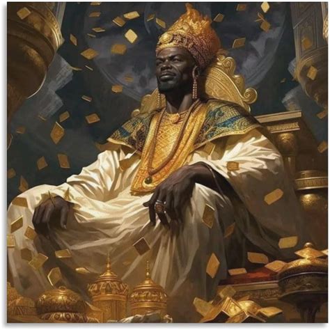 Amazon Mansa Musa Golden Empire Poster African Art Poster Canvas