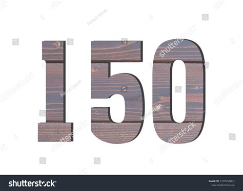 number decorative brown wooden stock photo  shutterstock
