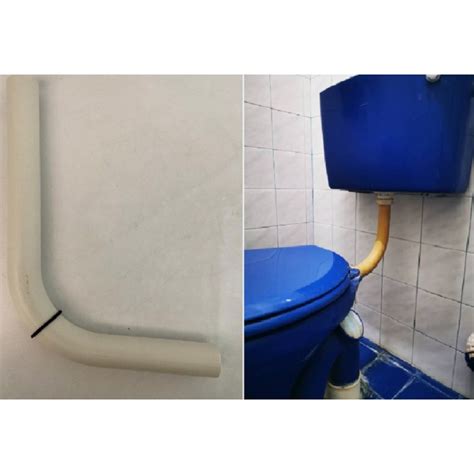 Toilet Bathroom L Bend Paip For Lower Level Toilet Flush Cistern For