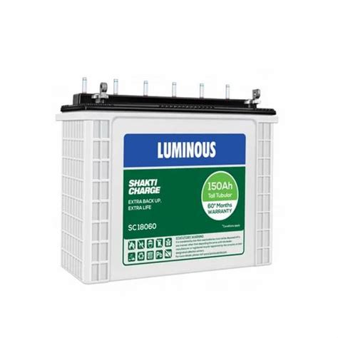 Luminous Shakti Charge Sc Ah Tall Tubular Inverter Battery At