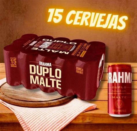 Cerveja Brahma Duplo Malte Lager 15 Unidades Lata 269ml Promoções