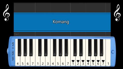 Komang Not Angka Pianika Melodica Youtube